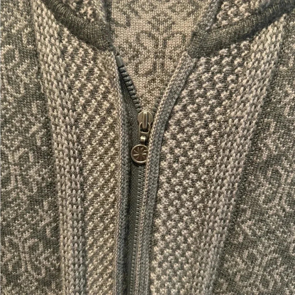 Athleta spooner summit fair isle Nordic hoodie zipper sweater jacket - Picture 6 of 9